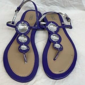 Cato purple and diamond strapped sandals ladies sz 8